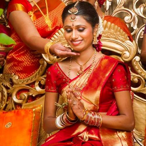 Red Full Floral Indian Pakistani Bridal Saree In Net SIRM45342 – Siya  Fashions